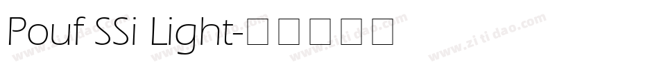 Pouf SSi Light字体转换